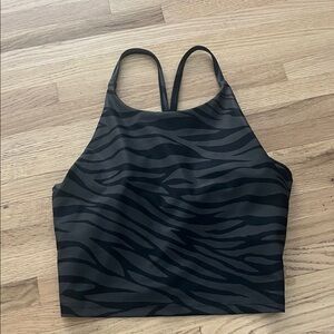 Old Navy Black Zebra Print Crop, M